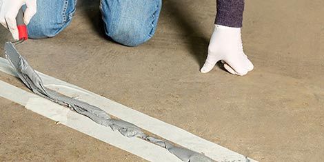 Stamped Concrete Mastic Joints in Lafayette