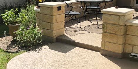 Spray Texture Concrete Patios in Lafayette
